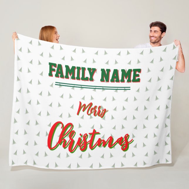 christmas, personalised,Throw, Fleece & Sherpa  Blanket (In Situ)