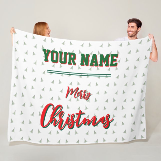 christmas, personalised,Throw, Fleece & Sherpa  Blanket (In Situ)