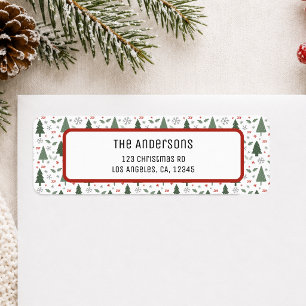 Christmas Personalized Return Address