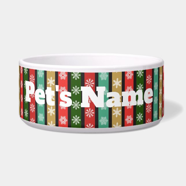 Christmas pet bowl to customise (Front)