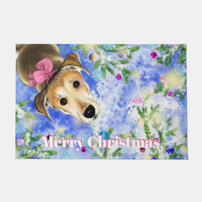 Christmas Pet Dog Doormat (Front)
