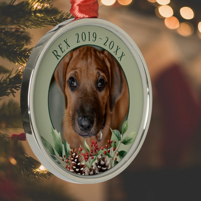 Christmas Pet Memorial  Metal Tree Decoration (Creator Uploaded)