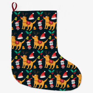 Christmas pets large christmas stocking