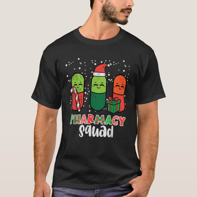 Christmas Pharmacy Squad Pills Xmas Pharmacist Wom T-Shirt (Front)