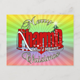 CHRISTMAS PharmD Doctor of Pharmacy Holiday Postcard