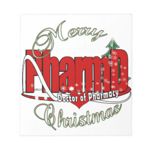 CHRISTMAS PharmD Doctor of Pharmacy Notepad