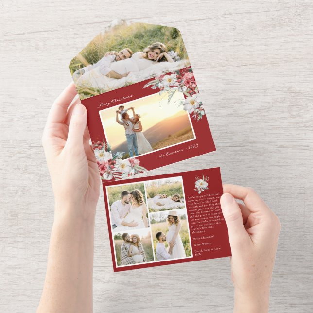 Christmas Photo All In One Card (Tearaway)