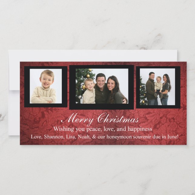 Christmas photo card (Front)
