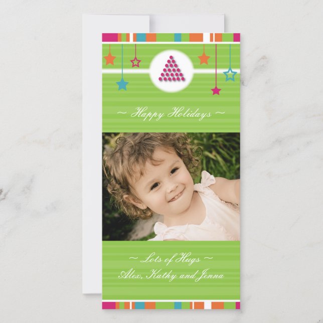 Christmas Photo Card (4x8) (Front)