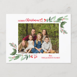 Christmas Photo card, Christmas greeting card