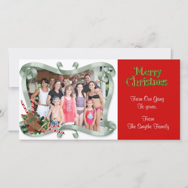 Christmas Photo Card "From the gang" (Front)