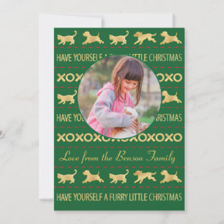 Christmas Photo Card "Furry Little Christmas"