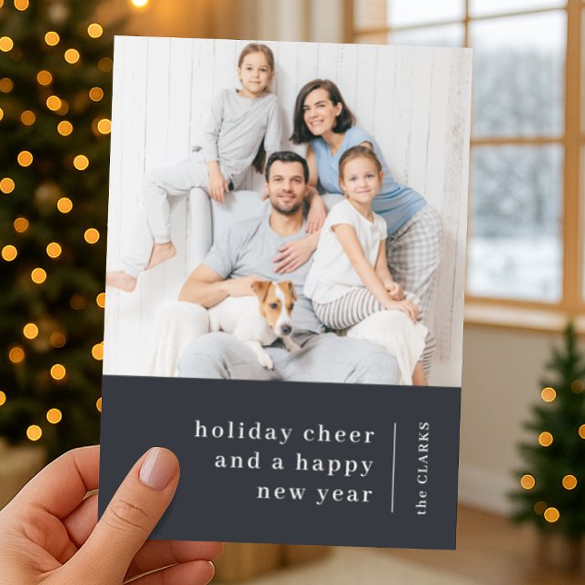 Christmas Photo Card | Holiday Family Portrait (Celebrate the season with a family portrait holiday card showcasing your favorite memories)