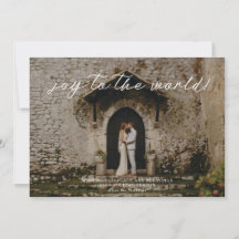 Christmas Photo Card - Joy to the World!