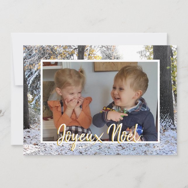 Christmas Photo Card Joyeux Noël (Front)