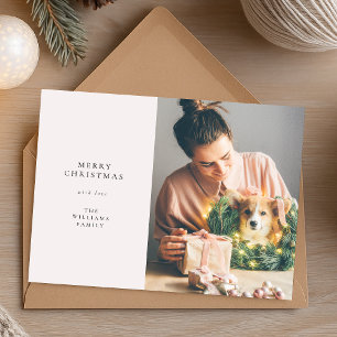 Christmas Photo Card   Minimal Modern Holiday