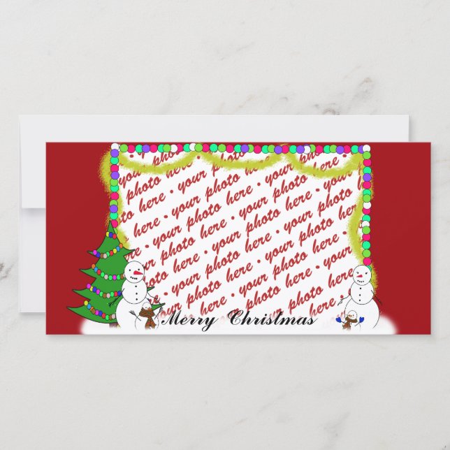 Christmas Photo Card or Photo Gift Tag (Front)