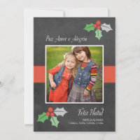 Christmas Photo Card | Peace Love and Joy