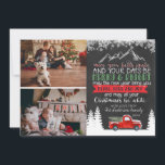 Christmas Photo Card - Vintage Red Truck<br><div class="desc">Make this Christmas merry and bright with our Red Truck in Snow photo card. There is nothing like getting a personalised photo card in the mail. This tradition may seem a little old-fashioned to some, but many people still enjoy it. You can find kiosks at many big box stores that...</div>