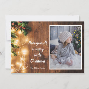 Christmas Photo card with lights