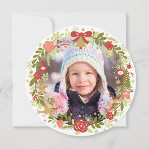 Christmas Photo Cards   Festive Wreath