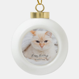 Christmas photo Ceramic Ornament