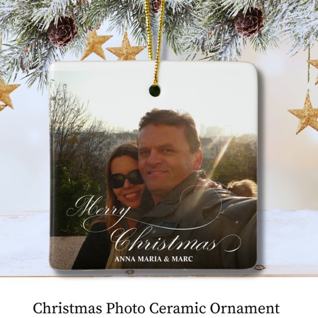 Christmas Photo Ceramic Ornament (Creator Uploaded)