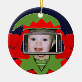 Christmas Photo Ceramic Tree Decoration