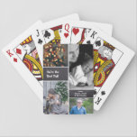 Christmas, Photo Collage Collage, Chalkboard Playing Cards<br><div class="desc">Product Name: "Holiday Memories - Personalised Photo Collage Chalkboard Playing Cards" Product Description: Bring your cherished memories to game night with our "Holiday Memories - Personalised Photo Collage Chalkboard Playing Cards." This custom deck of cards is a beautiful way to showcase your favourite moments, making every card game more personal...</div>