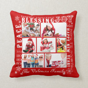 Christmas Photo Collage-Fully Customizable Cushion