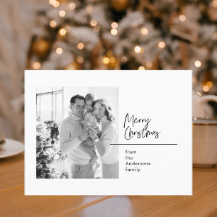 Christmas Photo Family Card   Merry Christmas