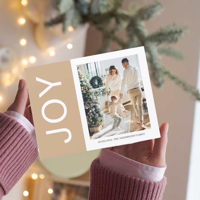 Christmas Photo Family |  Joy Holiday Postcard (Creator Uploaded)