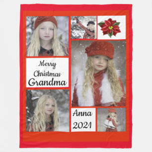 Christmas Photo Fleece Blanket