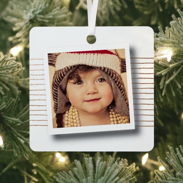 Christmas Photo Frame DIY Template Metal Tree Decoration (Insitu)