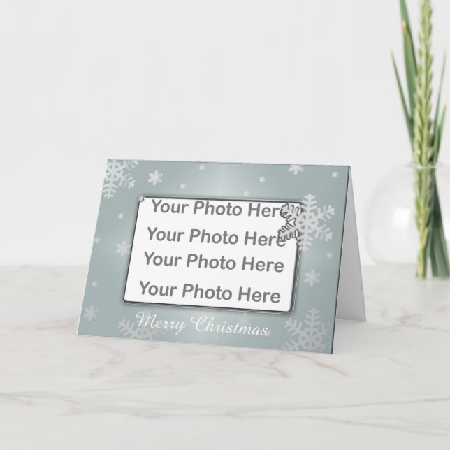 Christmas Photo Frame Greeting Card (Front)