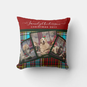 CHRISTMAS PHOTO GIFT - Anderson Tartan Collage Cushion