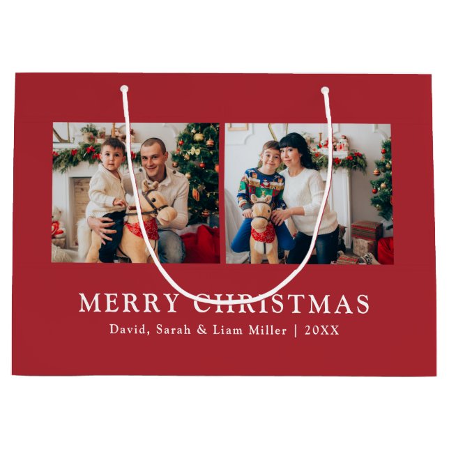 Christmas Photo Gift Bags (Front)
