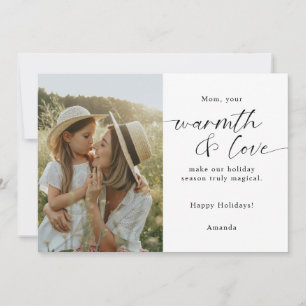 Christmas Photo Gift for Mum Family Keepsake Holiday Card