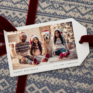 Christmas Photo Gift Tags   Holiday Present Tag
