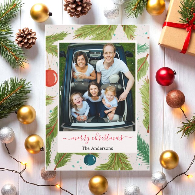 Christmas Photo Green White Holiday (Creator Uploaded)