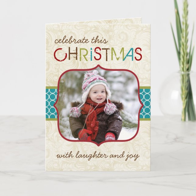 Christmas Photo Greeting Card (Front)