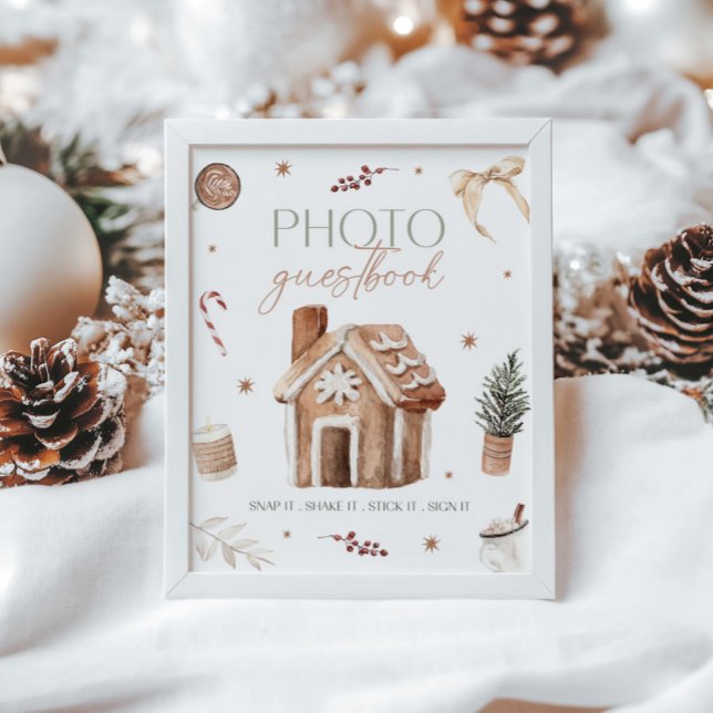 Christmas Photo Guestbook Table Sign (Creator Uploaded)