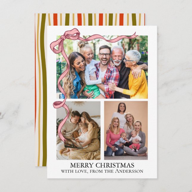  Christmas Photo Holiday Card (Front/Back)