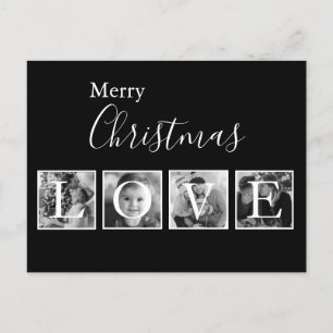 Christmas Photo Holiday Script Christmas Postcard