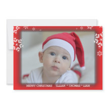 Christmas Photo Holiday Snowflake