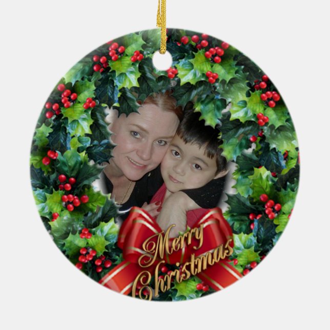 Christmas photo ornament for Grandma (Back)