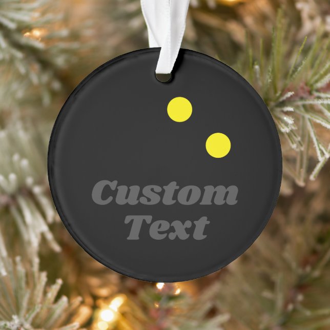 Christmas photo ornament gift for squash player (Tree)