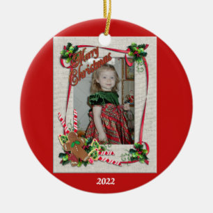 Christmas photo ornament sweets