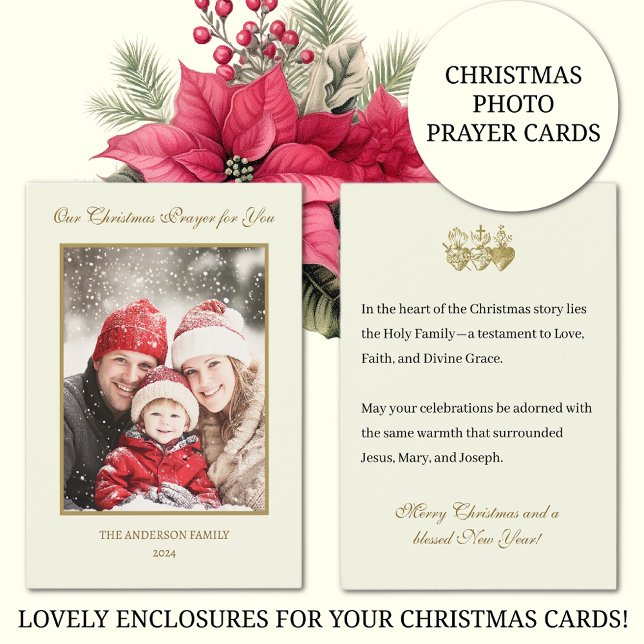 Christmas Photo Prayer Cards Jesus Mary Joseph (Creator Uploaded)