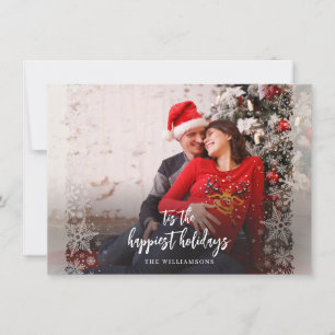 Christmas Photo Pregnancy Holiday Card